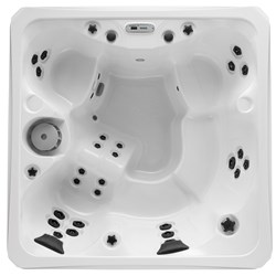 overhead image of the The Broadway  hot tub