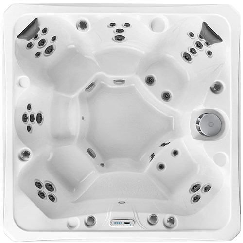 overhead view of this hot tub model