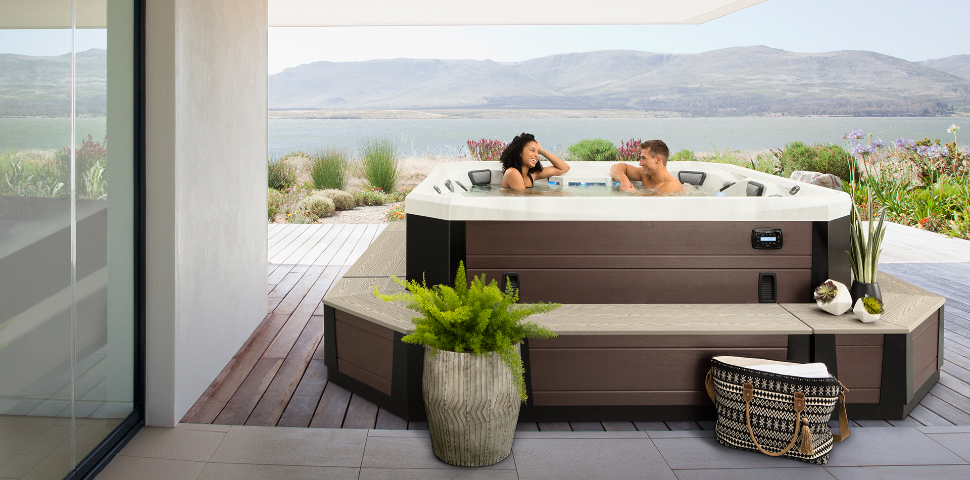 beauty image showing 8 person hot tubs