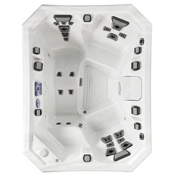 overhead image of the V65L  hot tub