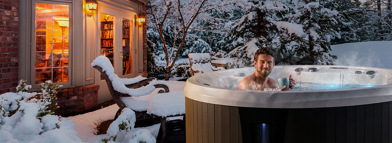 an environmental shot of this hot tub model