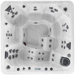 overhead image of the The Woodstock Elite  hot tub