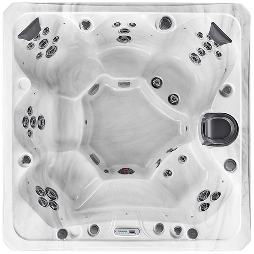 overhead view of this hot tub model