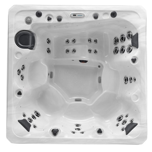 overhead view of this hot tub model