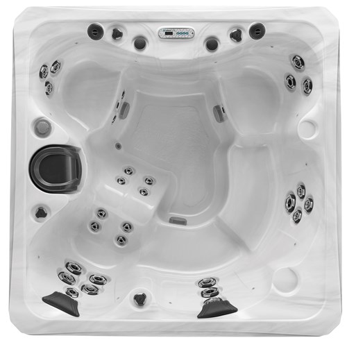 overhead view of this hot tub model