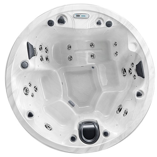 overhead view of this hot tub model