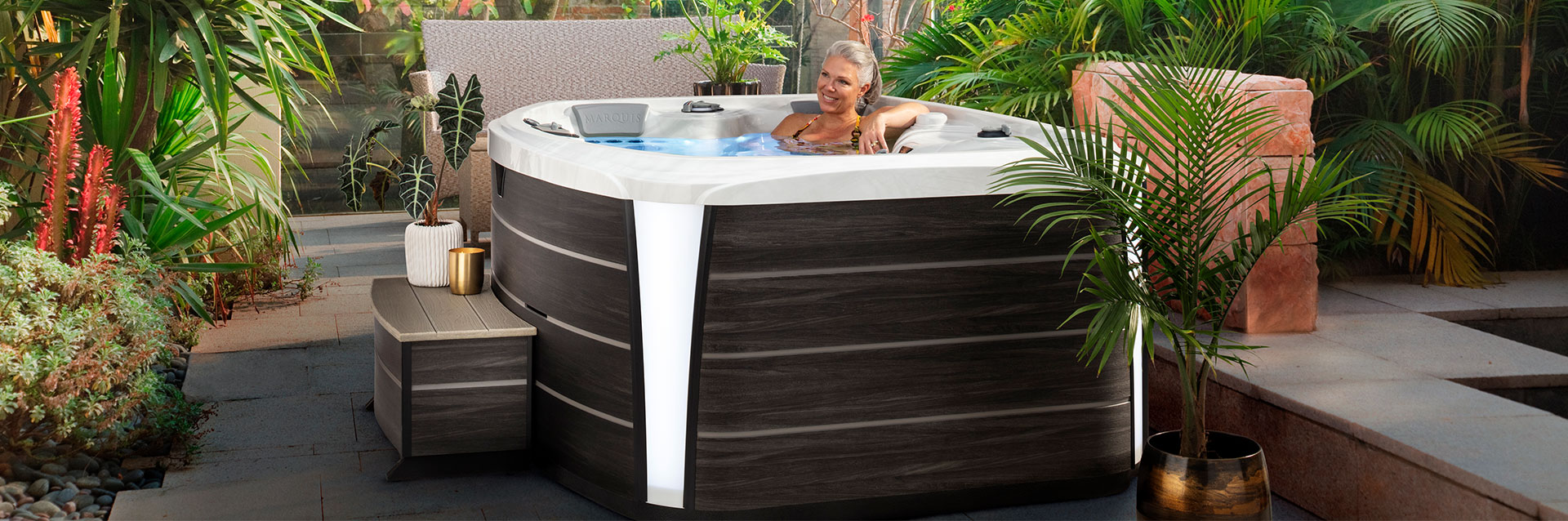 beauty image showing 3 person hot tubs