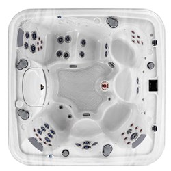 overhead image of the The Epic hot tub