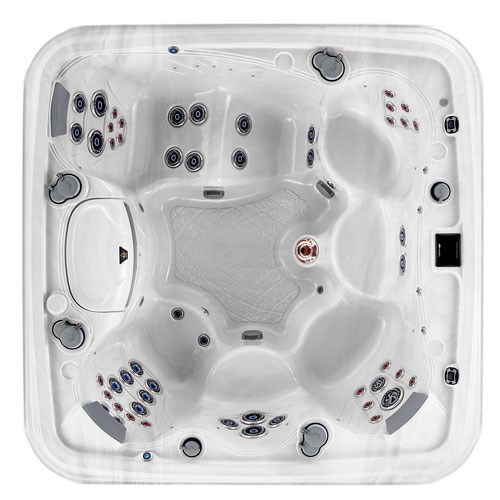overhead view of this hot tub model