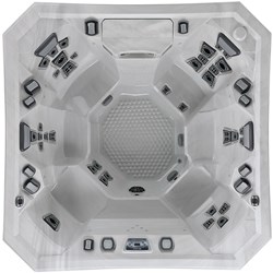 overhead image of the V84  hot tub