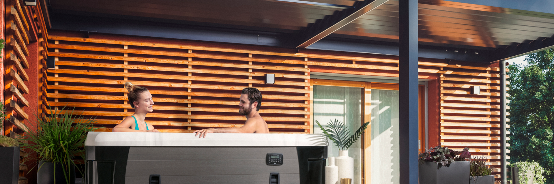 an environmental shot of this hot tub model