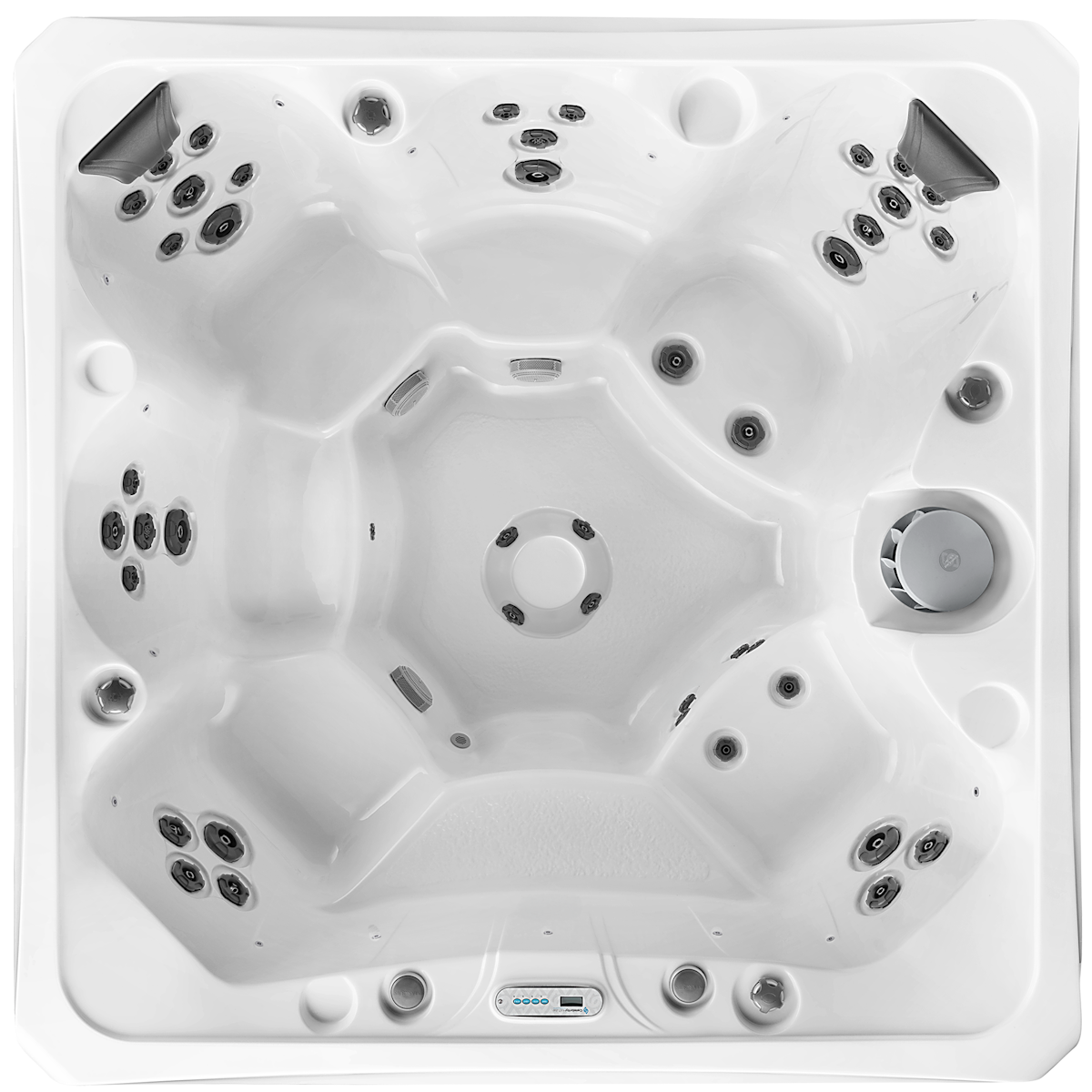 overhead image of the Vegas hot tub