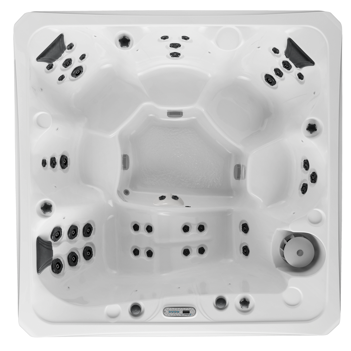 overhead image of the Hollywood hot tub