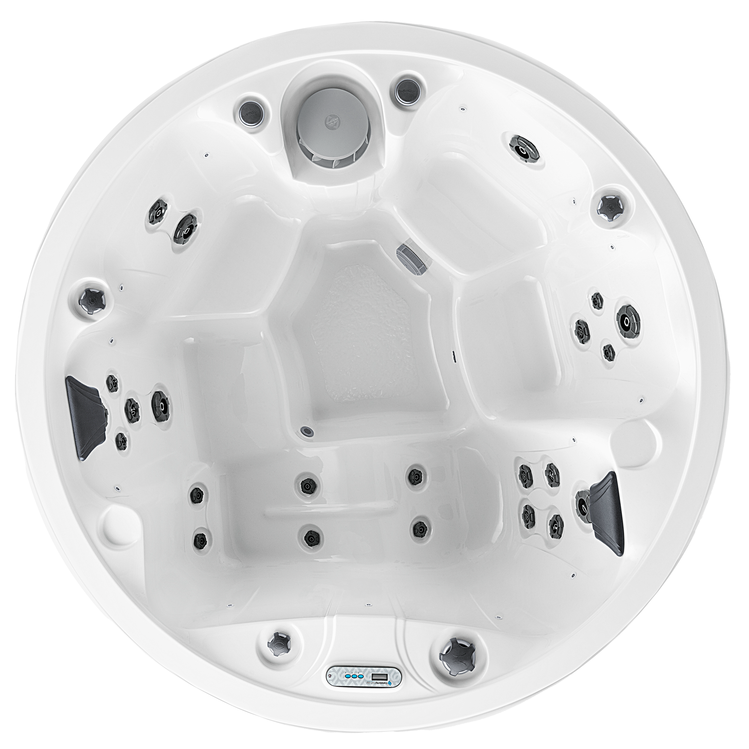 overhead view of this hot tub model