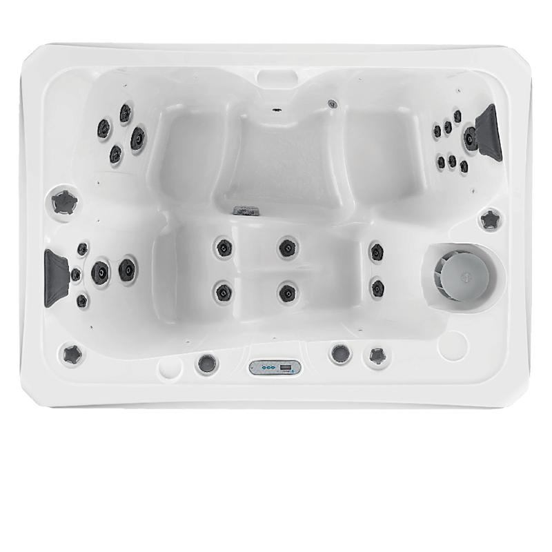 overhead view of this hot tub model