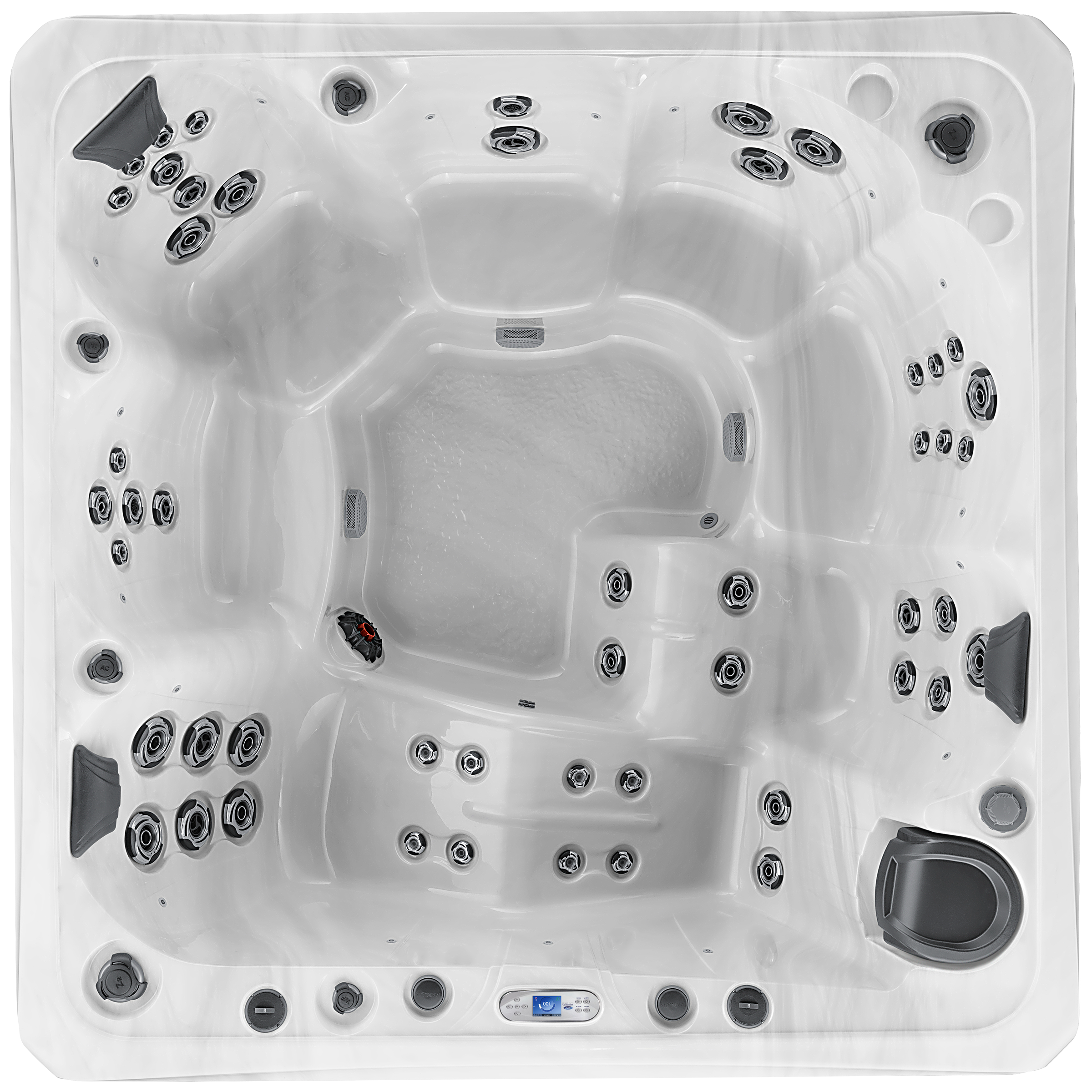 overhead image of the Woodstock Elite hot tub