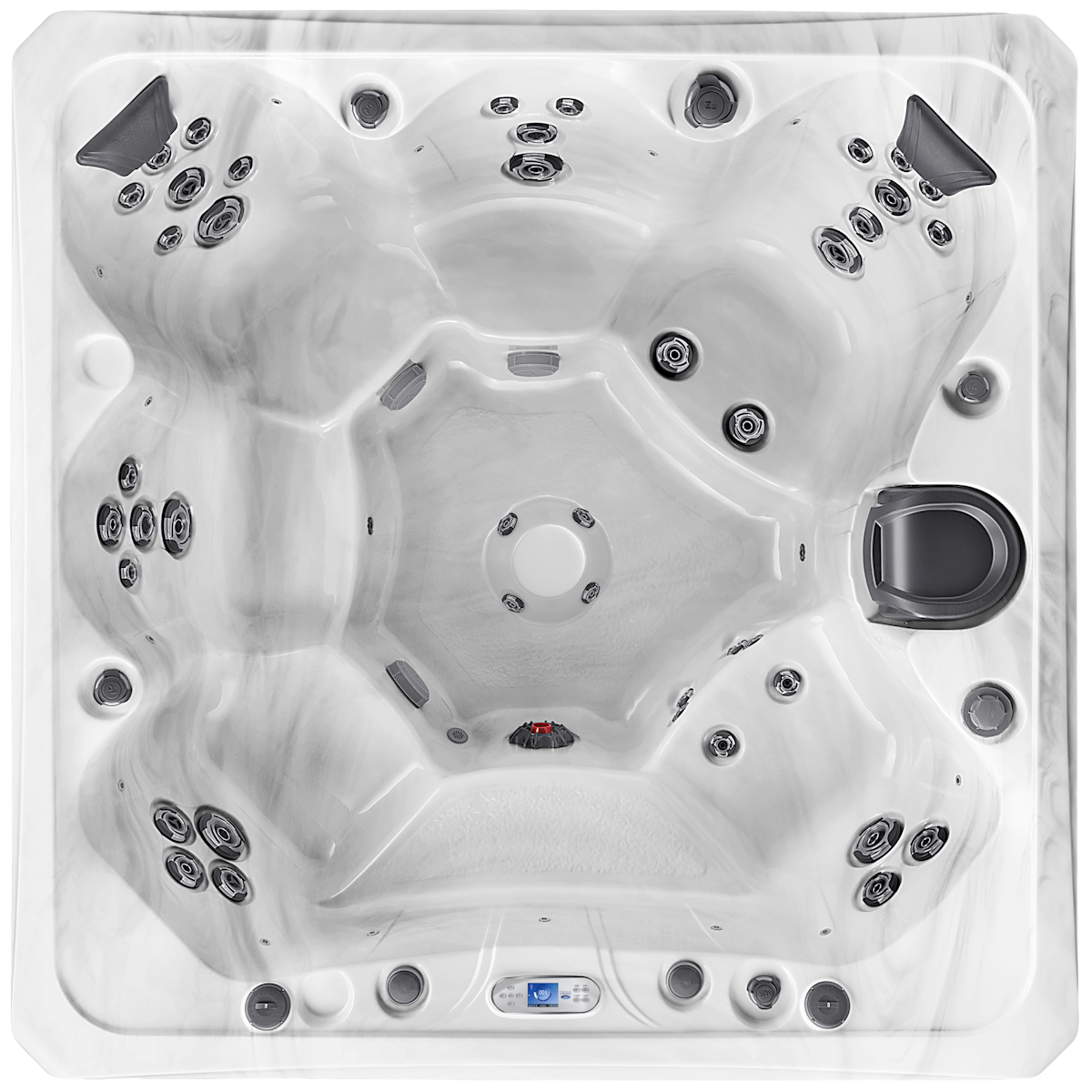 overhead image of the Vegas Elite hot tub