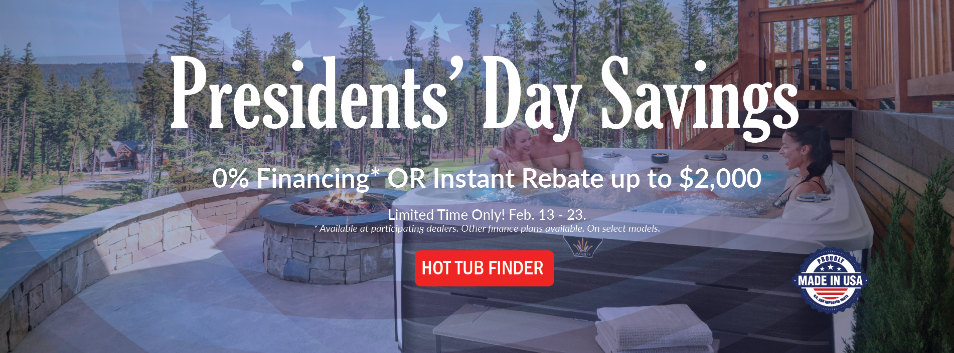 Presidents' Day Savings