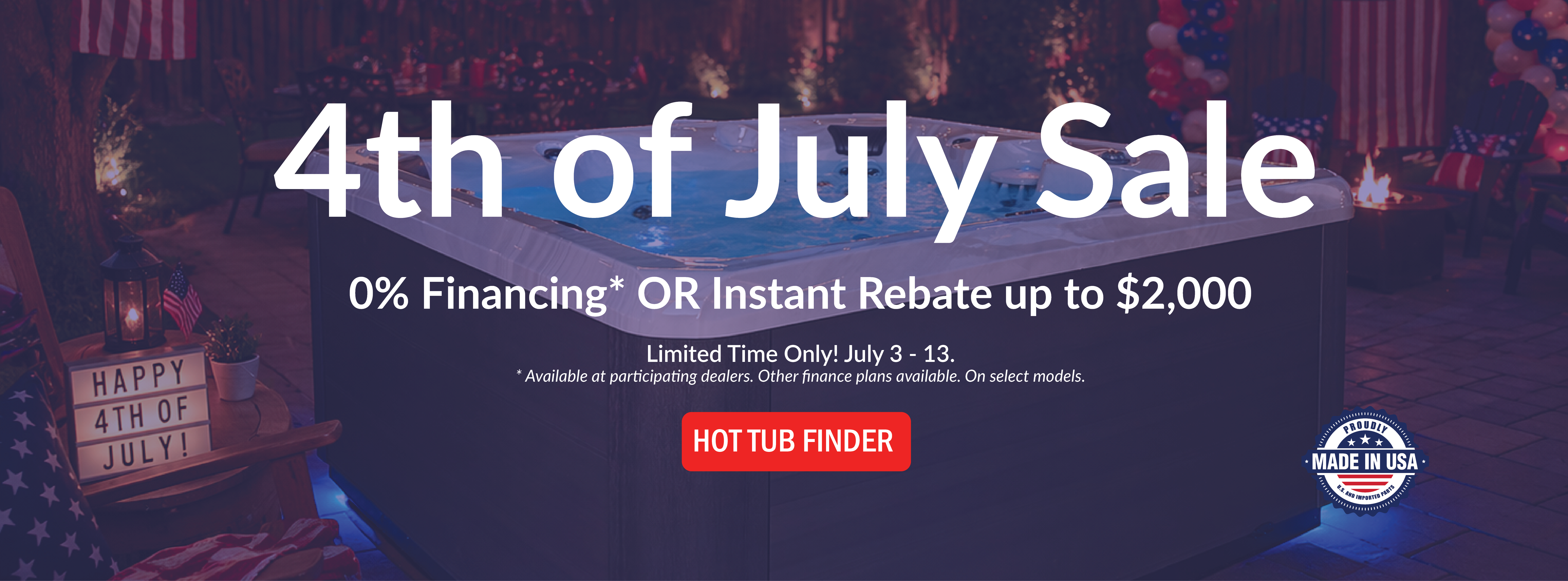 4th of July Sale